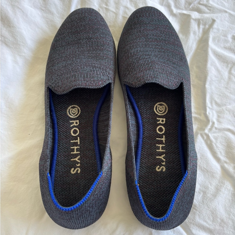 Rothy's Gray and Blue Flats. Make me an Offer!